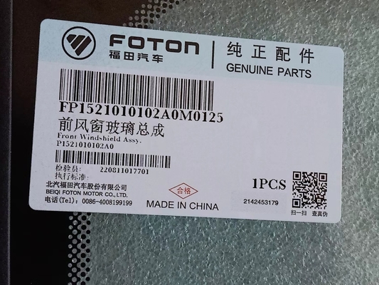 foton motor spare part FP1521010102A0M0125 Front windshield glass assembly